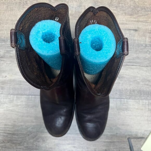 Ariat Roper Brown Leather Cowboy Boots Men's Size 11 - Picture 2 of 6